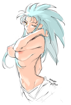 kenshin187lewds: Ryoko sketches from the other day. &lt;3 u &lt;3
