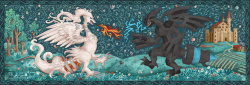 rileykitty:  A Reshiram and Zekrom tapestry, huzzahhh~  It took forever Can you find all the pokes in the background? 