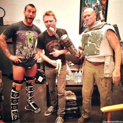 cmpunkarmy:  Favorite CM Punk’s pictures +  Can’t look away from that bulge!