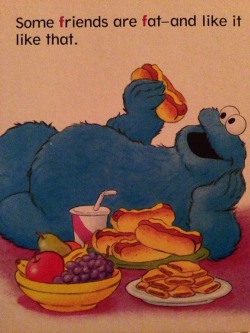 bigboigrowalot:  odditybloggity:  traaashhhhkat:  some chill positivity from a 1998 Sesame Street book about the letter F  And if you can’t handle it you can fuck off.   ❤️