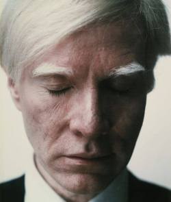 “Self Portrait (Eyes Closed)”. Taken by Warhol in 1979