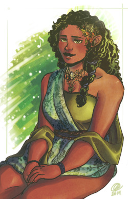 tosquinha:  My Yavanna is chubby, yeah~ more like a fertility goddess… She is singing for the trees. Support #MEPOCD2014 ! :)