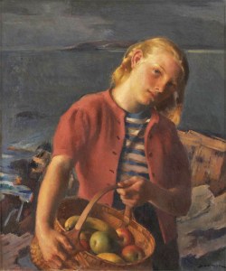 Robert Brackman (1898 - 1980), Girl from the village (1960)