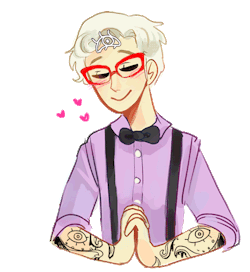 maidofspacey:  someone say cecil with moving tattoos  also transparent check that out 