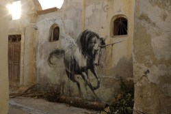 Pegasus found (street art, Tunisia)