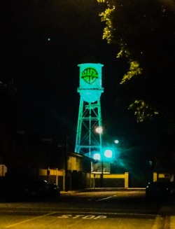 warnerarchive:  thebeatlespkmnfan42:  warnerarchive:  Looks like they lit up the water tower for St. Paddy’s Day — a month late!  ….Hate to rain on your parade but I think that’s for Earth Day.  Ah! Probably the big lights threw me ;)