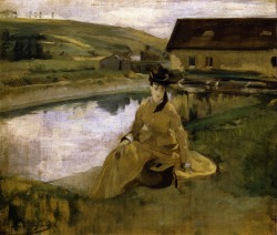 Eva Gonzalès (Paris, 1849 - 1883); On the water, 1871-72; oil on canvas, 35 x 31 cm; private collection