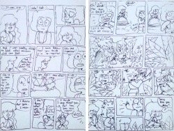 nina-rosa-draw:  What happened in the answer when we wasn’t looking FULL COMIC!!  Here are all the pages and in the right order!! From the page 1 to the page 13 