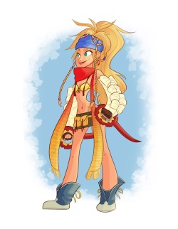 Quick Rikku sketch from FFX-2, this my all time Final Fantasy favorite character amd costume design! She is amazing 