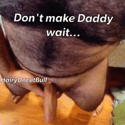 hairyuncutbull:  Daddy is on the hunt for a bubble butt 🍑 Looking for smooth in shape bottoms ages 18-30. Message me your KIK. 
