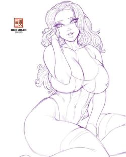 bokuman:  Chellie What do you think? :D #art #sketch #drawing #sexy
