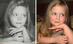 red-faced-wolf: lunaomsol:  a-night-in-wonderland:  Photos Of Parents And Kids At The Same Age  This is insanely beautiful   Woah  