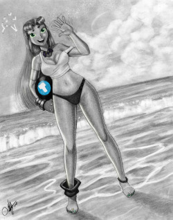 todd-drawz: I’m not sure when my next post is, but here is a Starfire appreciation post.   If you like this please add it to your favorites. I crave attention.   Maybe this will help people actually come to my page.   the beach and the 2b ones are
