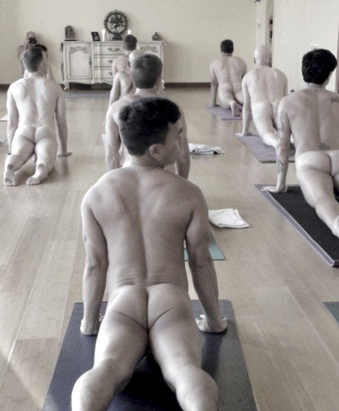 Nude amateur yoga