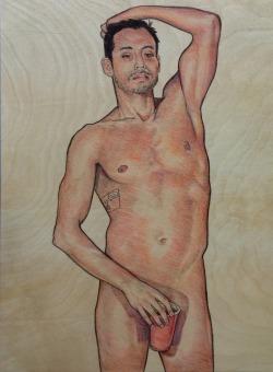for-the-duke-of-paris:  matthewconwayart:  justin. color pencil on wood panel. 2015.   FOLLOW THIS IMAGE AND OTHERS IN A UNIQUE ARCHIVE DEVOTED TO THE MALE WORLD http://for-the-duke-of-paris.tumblr.com/archive