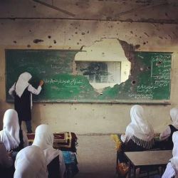   First day at school, Gaza, Palestine.  this is the most important thing right now. 