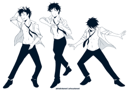 some yuuris dancing to the choreo of shape of you ! 