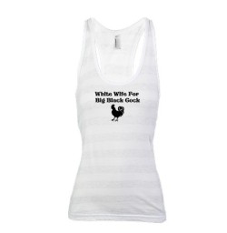 blackbreeder:  cuckoldtoys:  “White Wife For Black Cock&ldquo; T-shirt.  You can also follow me on twitter: @blackbreeder