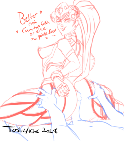 toshkarts:  I was gonna do another full Widowmaker pic but I kinda lost interest. Maybe I’ll revisit this in the future, but for now here’s the sketch. 