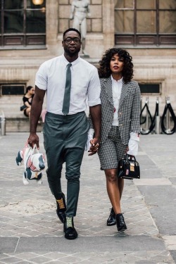 fatandbougie:   frontpagewoman: My goodness. The Wade’s European vacay. The slayage.  why does this look like a magazine spread lol. i love it. 