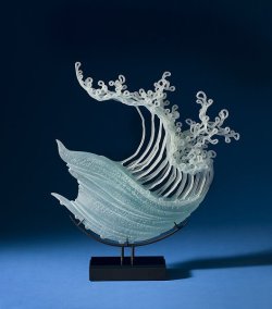 jedavu:  Flowing Glass Sculptures Inspired by the Ocean and Undersea CreaturesCreated by   K. William LeQuier   