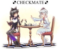thekusabi:Artist Iesupa: “Despite going to the most elite schools, I bet Weiss isn’t so great with strategy.” By いえすぱ