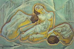 antipahtico: Three Women Squatting  ~ Koloman Moser  1914