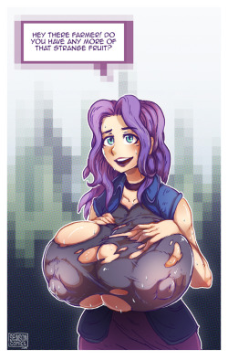 pwcsponson:  pwcsponson:   November 2016 Stardew Valley R34, feat. Abigail! She’s lookin’ for the rare fruit that only grows on your farm. Taking in an eye-full of Abigail’s growing body, you happily oblige her request. ٩(⁎❛ᴗ❛⁎)۶  [Tip