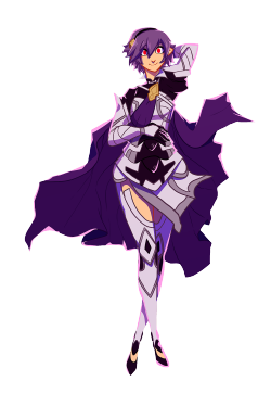 fsnowzombie:  my entry for the @eu-hyped-for-fates  collab, decided to do my Conquest Corrin Purple and her slightly redesigned clothes 
