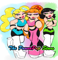 princesscallyie:    Commission for zombie2 of his Popstar AU based off a deleted scene from the City of Clipsville episode -&gt; PPG Storyboard He wanted a quite of bit of scenes so they’ll be a part two featuring other characters. More info/dA link