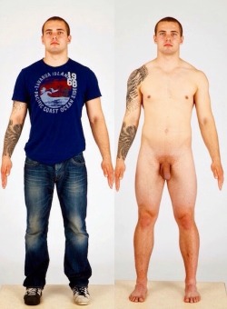 broswithoutclothes:Brofore &amp; After  Before and after shots. I find these so hot for some reason.