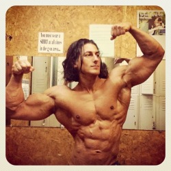 intomusclestuff:  long-haired-musclemen:  Sadik Hadzovic  Guess this guy has trouble reading!