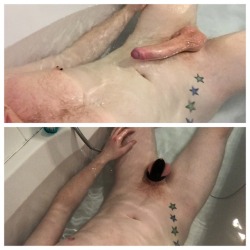 show-us-your-locked-cock:  Before and after
