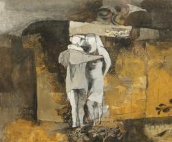 poboh:  Lovers II, 1946,  Keith Vaughan. English (1912 - 1977)  - Gouache, India Ink and Crayon -