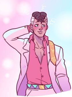 ask-okuyasu-nijimura:(( this smol boy is not used to big parties, someone put him in bed ))
