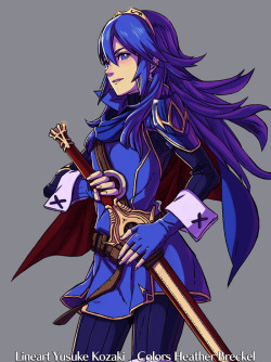 angieruinsfireemblem:  I colored the Lucina from the cover of the Fire Emblem 25th Anniversary book! Whether or not I do the rest of the characters will depend if I feel like scanning them haha it was a huge pain to scan from that huge book so we’ll