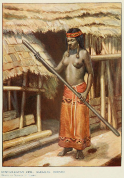 Kenyah woman, from Women of All Nations: A Record of Their Characteristics, Habits, Manners, Customs, and Influence, 1908. Via Internet Archive.