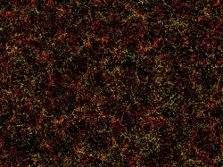 itsfullofstars:  3D Map of the UniverseMind. Blown.The astronomical map you see here doesn’t depict stars, it shows galaxies—1.2 million of them, to be exact, a new record for astronomers. This extraordinary new 3D scan of the universe provides yet