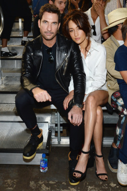 celebritiesofcolor:  Dylan McDermott and Maggie Q attend the Phillip Lim collection during Spring 2016 New York Fashion Week at Pier 94 on September 14, 2015 in New York City.