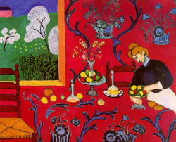 harboured:  The Dessert: Harmony in Red by Henri Matisse from 1908.  