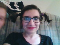 gwyn just put my hair in pigtails, because one of my kids suggested it&hellip;