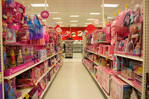 Pink toy everywhere with