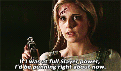 michonne:  Buffy Meme - (5/5) Characters → Buffy Summers&ldquo;I realize that every Slayer comes with an expiration mark on the package. But I want mine to be a long time from now. Like a Cheeto.&rdquo;     