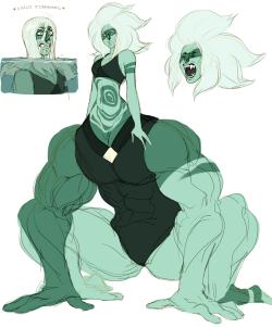 happyds:  malachite scribblesher proportions are getting more and more extreme every time I draw her 