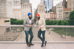 pebblestomybambam:  queennubian:  two-browngirls:  JAGMEET SINGH AND GURRATAN SINGH Watch and learn guys, watch and learn.  These two amazing males are brothers Jagmeet and Gurratan Singh. Find out more about what influences their style and ethos here. 