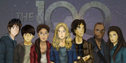 the100-art:  The 100: Favorite Characters by AliAvian  “These are my favorite characters from the show/book, The 100! (aka possibly the best show EVER) GAH, I can’t wait for Season 3!! This took me a LONG time to draw!So, from left to right we have:Jasper
