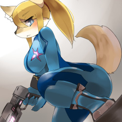 acstlu:  acstlu:  You’ve seen Fox as a Samus, but what about Samus as a fox??? (credit guy from pixiv)  omg what a fox XDDdi didnt submit this to myself tumblrs weird dont listen to them 
