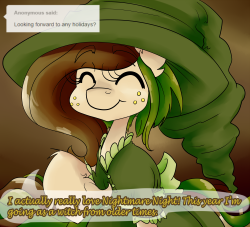 ask-southern-petal:  &ldquo;I’m a green witch! Get it? -snicker snicker-&rdquo; Mod: Oh my gosh I’ve been so busy ;n; life’s kicking my butt, and I finally got one thing done. Still working on a laundry list of things, including the contest prizes.