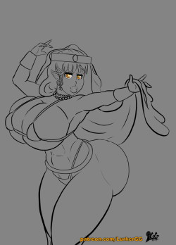 rebisdungeon: lurkergg:   Today’s Sketch, my favorite butter girl Dugoseere, originally created by @rebisdungeon . Love that guys work :D  Enjoy my work? Want to see more? You can support me by becoming a patron, http://www.patreon.com/LurkerGG , or