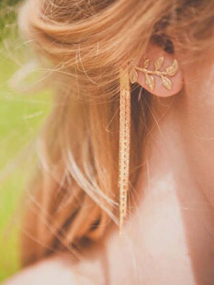 Gold earrings latest designs for girls
